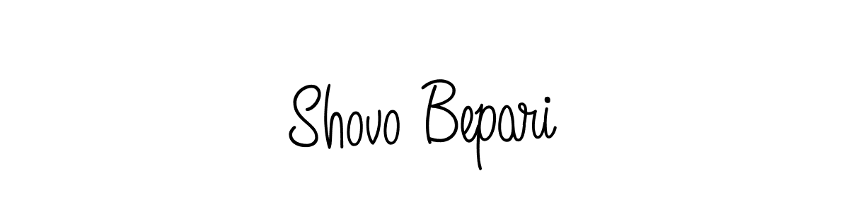 Create a beautiful signature design for name Shovo Bepari. With this signature (Angelique-Rose-font-FFP) fonts, you can make a handwritten signature for free. Shovo Bepari signature style 5 images and pictures png
