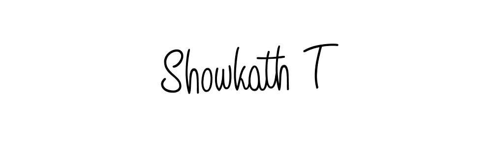 Also we have Showkath T name is the best signature style. Create professional handwritten signature collection using Angelique-Rose-font-FFP autograph style. Showkath T signature style 5 images and pictures png