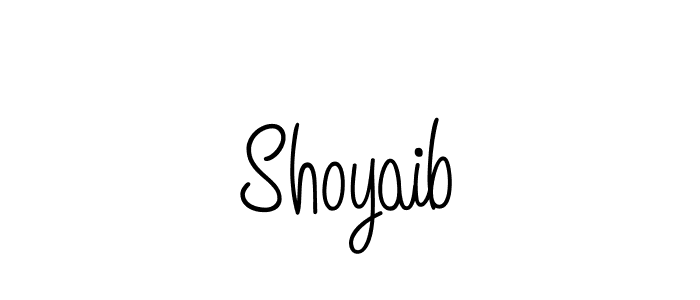 Make a beautiful signature design for name Shoyaib. With this signature (Angelique-Rose-font-FFP) style, you can create a handwritten signature for free. Shoyaib signature style 5 images and pictures png