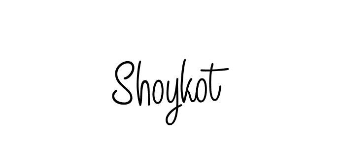 Shoykot stylish signature style. Best Handwritten Sign (Angelique-Rose-font-FFP) for my name. Handwritten Signature Collection Ideas for my name Shoykot. Shoykot signature style 5 images and pictures png