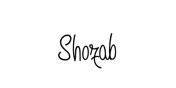 Create a beautiful signature design for name Shozab. With this signature (Angelique-Rose-font-FFP) fonts, you can make a handwritten signature for free. Shozab signature style 5 images and pictures png