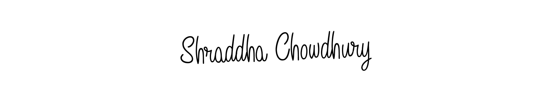 How to make Shraddha Chowdhury signature? Angelique-Rose-font-FFP is a professional autograph style. Create handwritten signature for Shraddha Chowdhury name. Shraddha Chowdhury signature style 5 images and pictures png