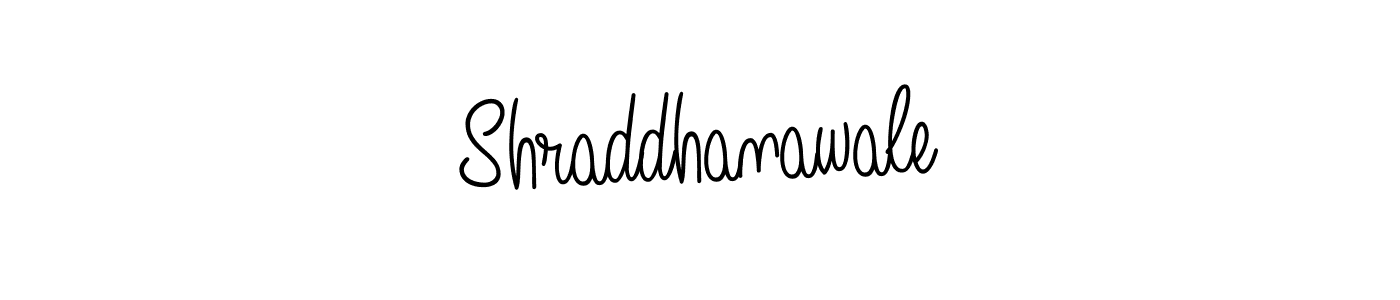 How to make Shraddhanawale name signature. Use Angelique-Rose-font-FFP style for creating short signs online. This is the latest handwritten sign. Shraddhanawale signature style 5 images and pictures png