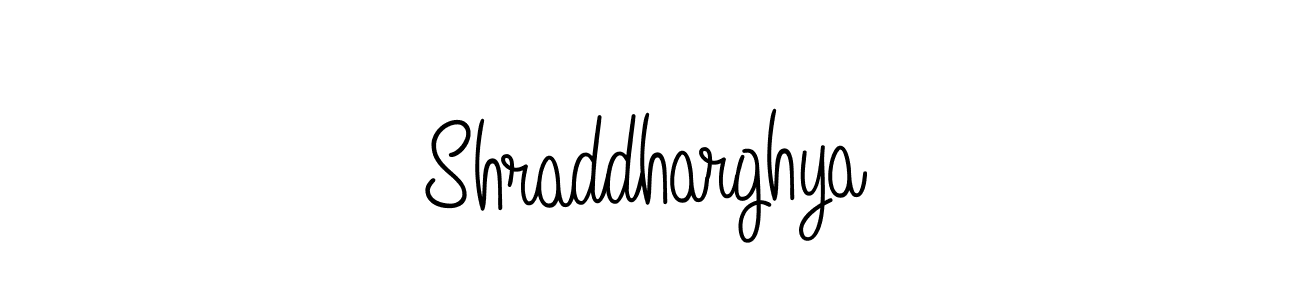 How to make Shraddharghya name signature. Use Angelique-Rose-font-FFP style for creating short signs online. This is the latest handwritten sign. Shraddharghya signature style 5 images and pictures png