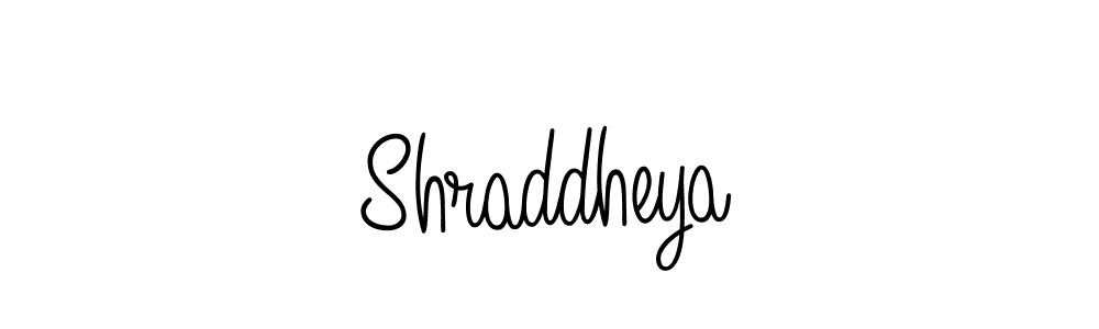 Shraddheya stylish signature style. Best Handwritten Sign (Angelique-Rose-font-FFP) for my name. Handwritten Signature Collection Ideas for my name Shraddheya. Shraddheya signature style 5 images and pictures png