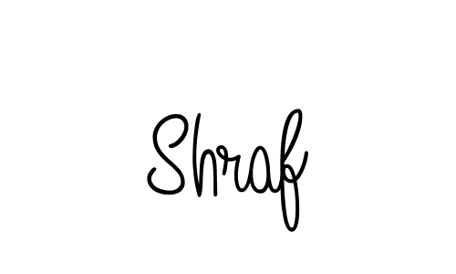 Use a signature maker to create a handwritten signature online. With this signature software, you can design (Angelique-Rose-font-FFP) your own signature for name Shraf. Shraf signature style 5 images and pictures png