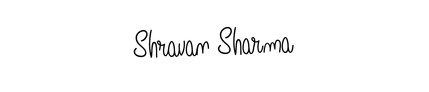 Use a signature maker to create a handwritten signature online. With this signature software, you can design (Angelique-Rose-font-FFP) your own signature for name Shravan Sharma. Shravan Sharma signature style 5 images and pictures png