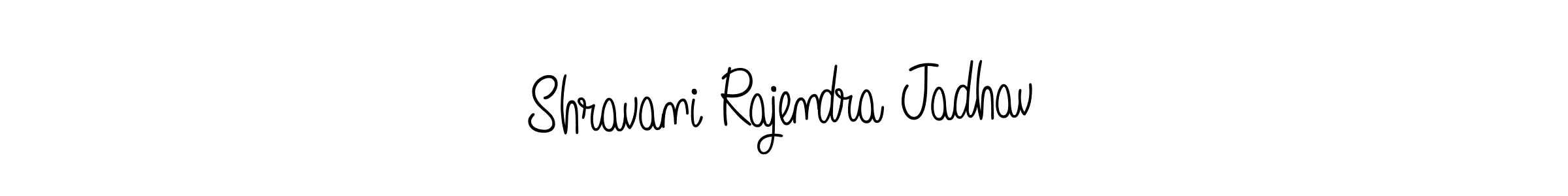 You should practise on your own different ways (Angelique-Rose-font-FFP) to write your name (Shravani Rajendra Jadhav) in signature. don't let someone else do it for you. Shravani Rajendra Jadhav signature style 5 images and pictures png