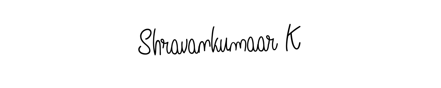 Make a short Shravankumaar K signature style. Manage your documents anywhere anytime using Angelique-Rose-font-FFP. Create and add eSignatures, submit forms, share and send files easily. Shravankumaar K signature style 5 images and pictures png