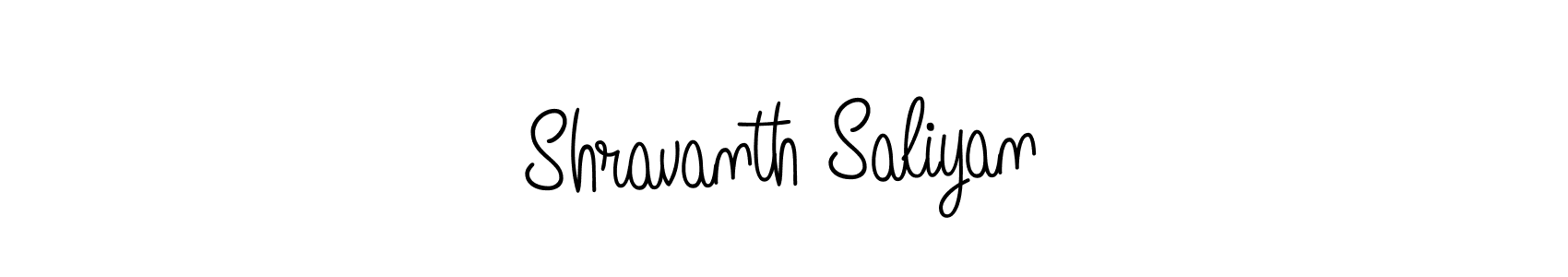 Also we have Shravanth Saliyan name is the best signature style. Create professional handwritten signature collection using Angelique-Rose-font-FFP autograph style. Shravanth Saliyan signature style 5 images and pictures png