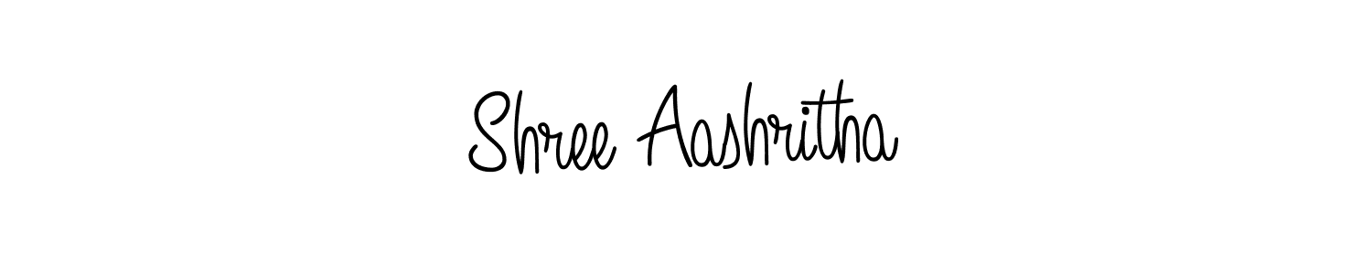 Also we have Shree Aashritha name is the best signature style. Create professional handwritten signature collection using Angelique-Rose-font-FFP autograph style. Shree Aashritha signature style 5 images and pictures png