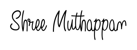 How to make Shree Muthappan name signature. Use Angelique-Rose-font-FFP style for creating short signs online. This is the latest handwritten sign. Shree Muthappan signature style 5 images and pictures png