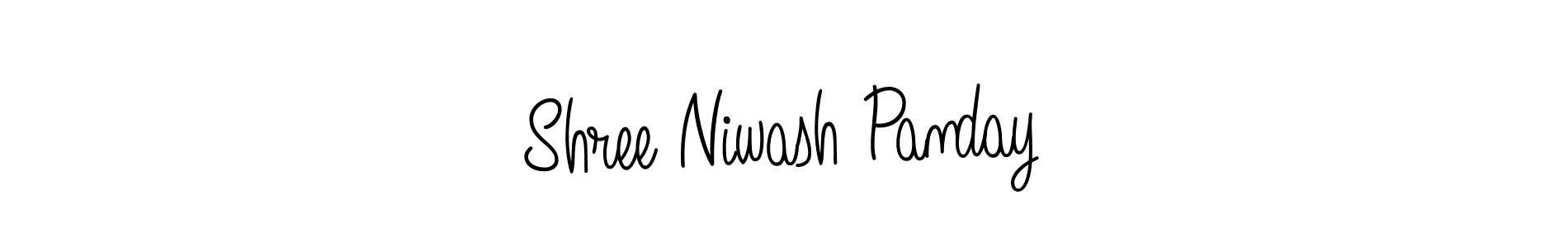 Shree Niwash Panday stylish signature style. Best Handwritten Sign (Angelique-Rose-font-FFP) for my name. Handwritten Signature Collection Ideas for my name Shree Niwash Panday. Shree Niwash Panday signature style 5 images and pictures png