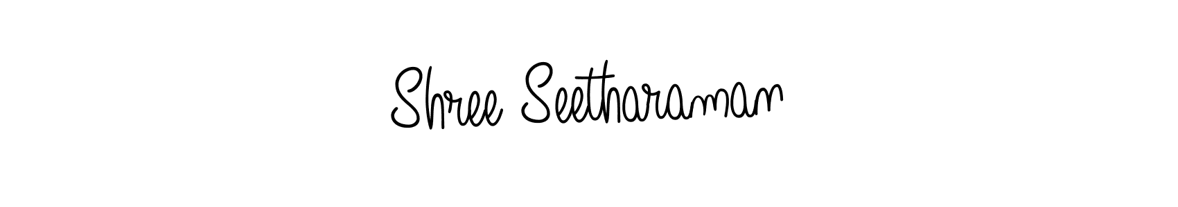 How to make Shree Seetharaman name signature. Use Angelique-Rose-font-FFP style for creating short signs online. This is the latest handwritten sign. Shree Seetharaman signature style 5 images and pictures png
