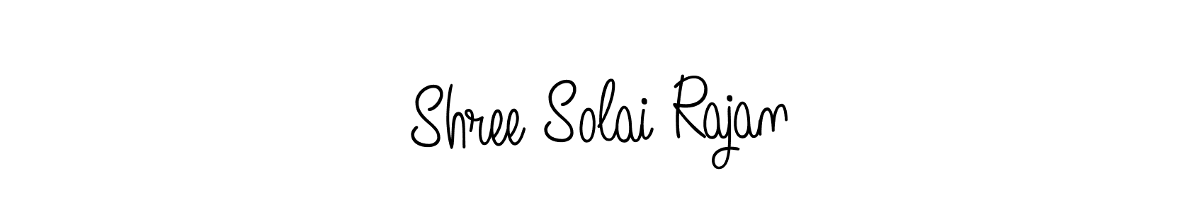 Use a signature maker to create a handwritten signature online. With this signature software, you can design (Angelique-Rose-font-FFP) your own signature for name Shree Solai Rajan. Shree Solai Rajan signature style 5 images and pictures png