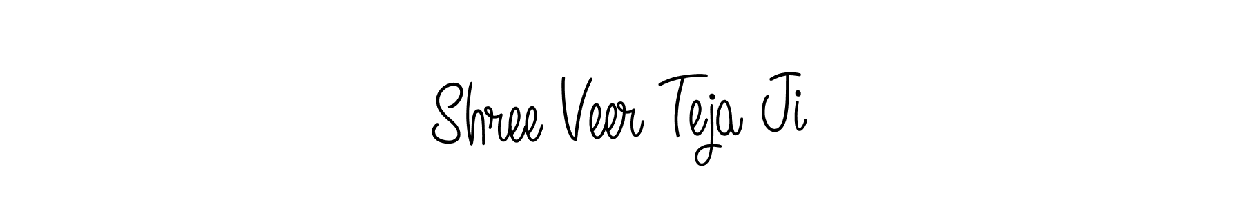 Use a signature maker to create a handwritten signature online. With this signature software, you can design (Angelique-Rose-font-FFP) your own signature for name Shree Veer Teja Ji. Shree Veer Teja Ji signature style 5 images and pictures png