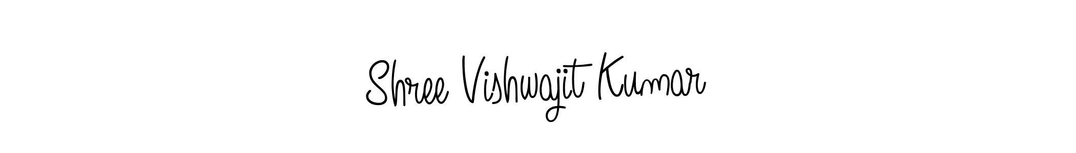 How to make Shree Vishwajit Kumar name signature. Use Angelique-Rose-font-FFP style for creating short signs online. This is the latest handwritten sign. Shree Vishwajit Kumar signature style 5 images and pictures png