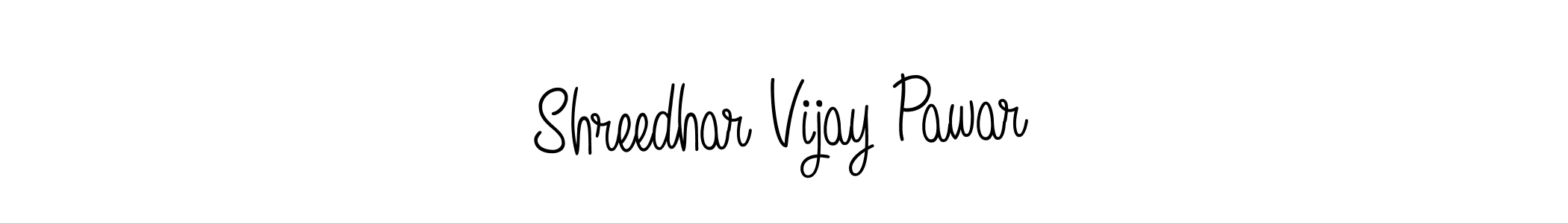 Make a beautiful signature design for name Shreedhar Vijay Pawar. With this signature (Angelique-Rose-font-FFP) style, you can create a handwritten signature for free. Shreedhar Vijay Pawar signature style 5 images and pictures png