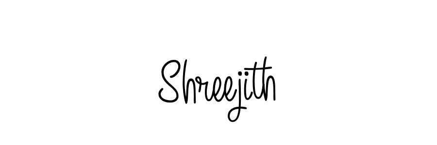 The best way (Angelique-Rose-font-FFP) to make a short signature is to pick only two or three words in your name. The name Shreejith include a total of six letters. For converting this name. Shreejith signature style 5 images and pictures png