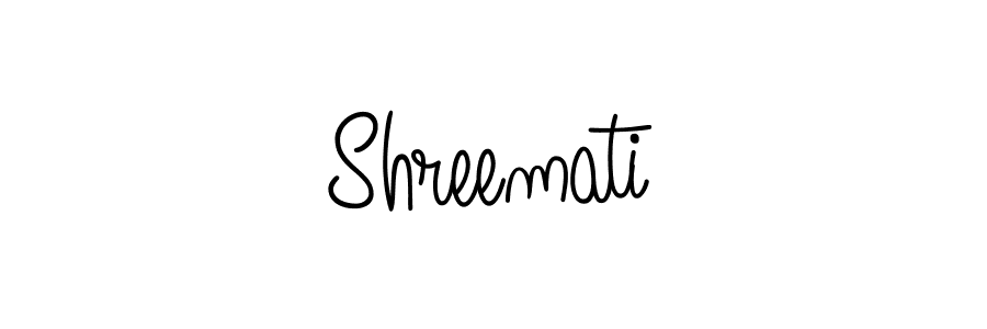 Also we have Shreemati name is the best signature style. Create professional handwritten signature collection using Angelique-Rose-font-FFP autograph style. Shreemati signature style 5 images and pictures png