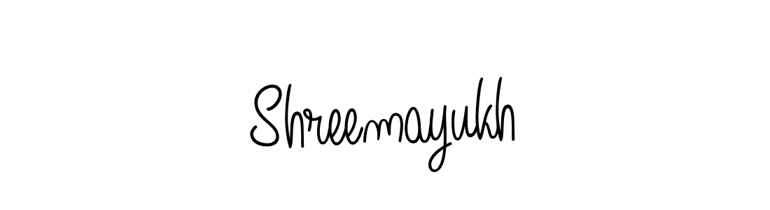 How to make Shreemayukh signature? Angelique-Rose-font-FFP is a professional autograph style. Create handwritten signature for Shreemayukh name. Shreemayukh signature style 5 images and pictures png