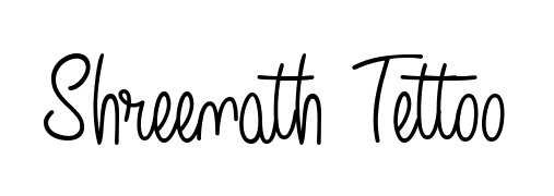 A stylish, flowing autograph style designed for name Shreenath Tettoo using Angelique-Rose-font-FFP typography. Perfect for digital creative projects. Shreenath Tettoo signature style 5 images and pictures png