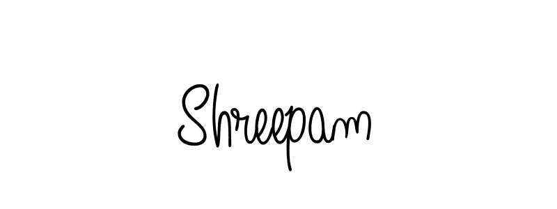 You should practise on your own different ways (Angelique-Rose-font-FFP) to write your name (Shreepam) in signature. don't let someone else do it for you. Shreepam signature style 5 images and pictures png