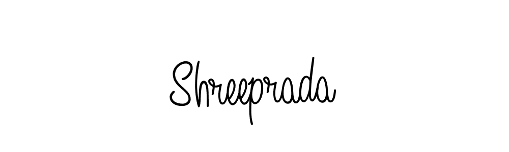 Design your own signature with our free online signature maker. With this signature software, you can create a handwritten (Angelique-Rose-font-FFP) signature for name Shreeprada. Shreeprada signature style 5 images and pictures png