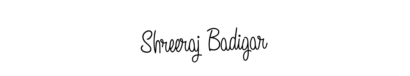 Make a beautiful signature design for name Shreeraj Badigar. With this signature (Angelique-Rose-font-FFP) style, you can create a handwritten signature for free. Shreeraj Badigar signature style 5 images and pictures png