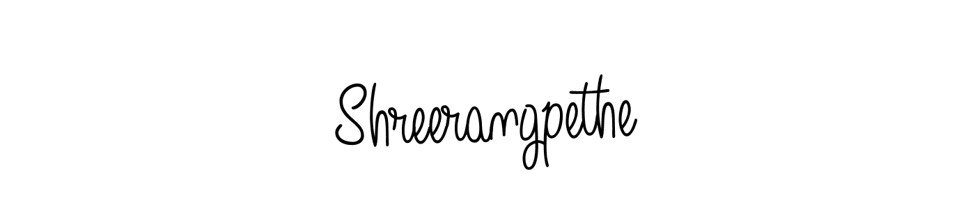Shreerangpethe stylish signature style. Best Handwritten Sign (Angelique-Rose-font-FFP) for my name. Handwritten Signature Collection Ideas for my name Shreerangpethe. Shreerangpethe signature style 5 images and pictures png