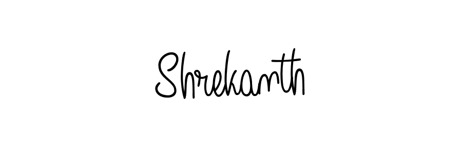 Create a beautiful signature design for name Shrekanth. With this signature (Angelique-Rose-font-FFP) fonts, you can make a handwritten signature for free. Shrekanth signature style 5 images and pictures png