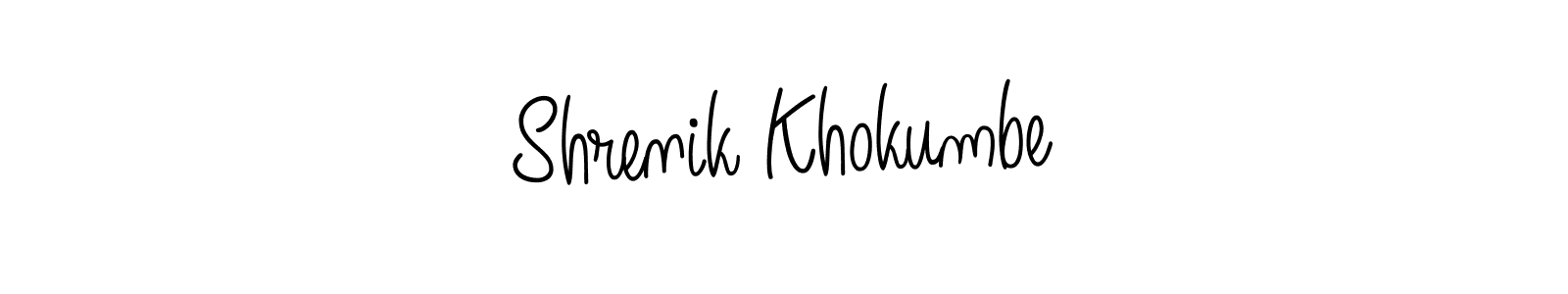 Here are the top 10 professional signature styles for the name Shrenik Khokumbe. These are the best autograph styles you can use for your name. Shrenik Khokumbe signature style 5 images and pictures png