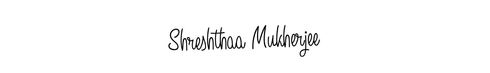 Shreshthaa Mukherjee stylish signature style. Best Handwritten Sign (Angelique-Rose-font-FFP) for my name. Handwritten Signature Collection Ideas for my name Shreshthaa Mukherjee. Shreshthaa Mukherjee signature style 5 images and pictures png