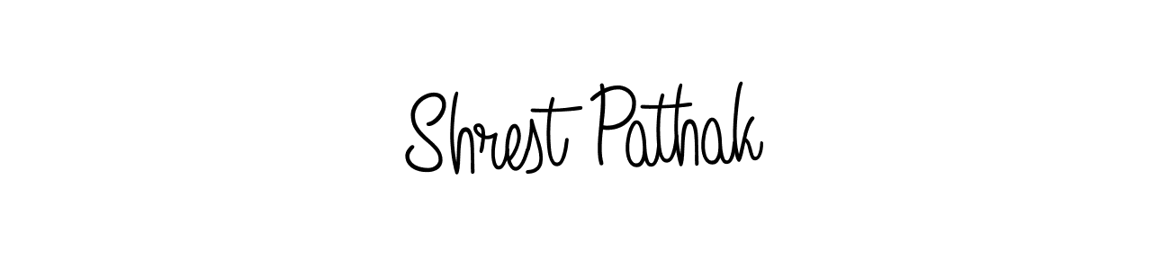 How to Draw Shrest Pathak signature style? Angelique-Rose-font-FFP is a latest design signature styles for name Shrest Pathak. Shrest Pathak signature style 5 images and pictures png
