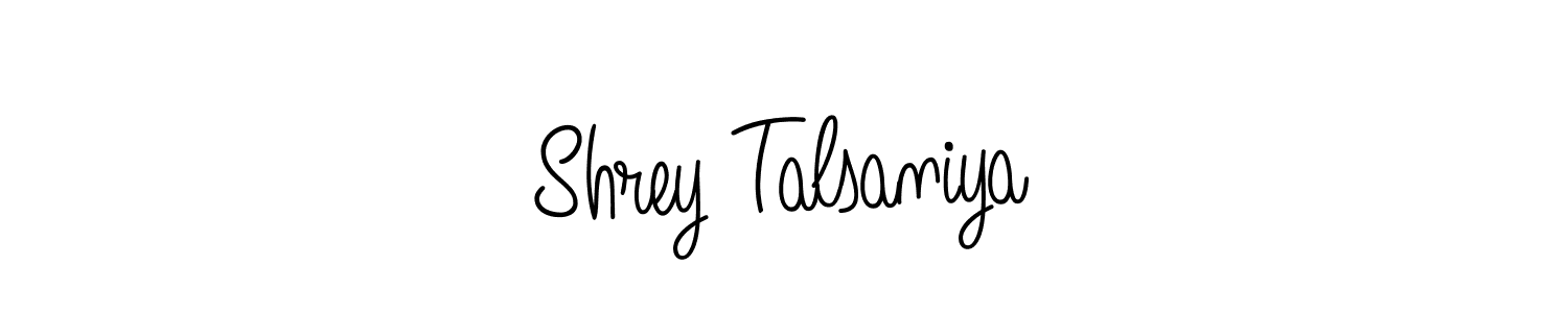 Make a short Shrey Talsaniya signature style. Manage your documents anywhere anytime using Angelique-Rose-font-FFP. Create and add eSignatures, submit forms, share and send files easily. Shrey Talsaniya signature style 5 images and pictures png