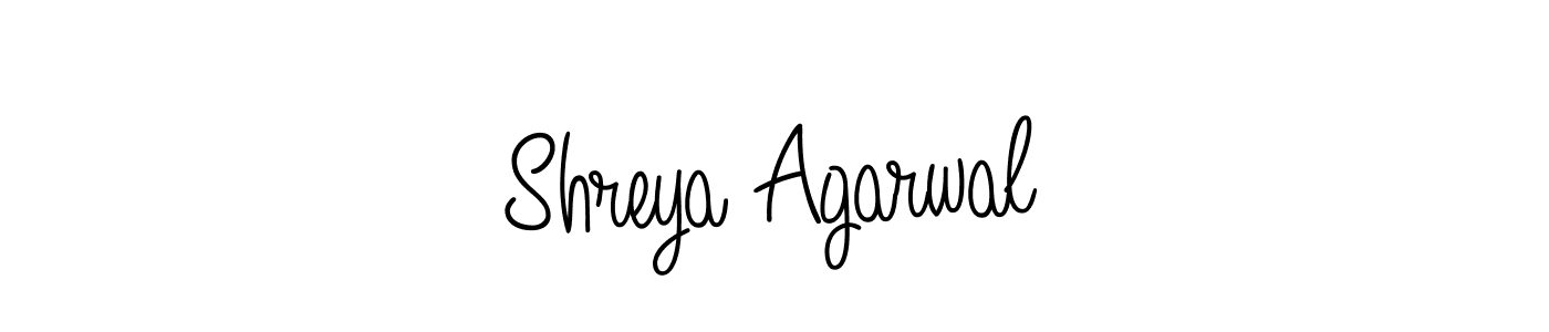 Also we have Shreya Agarwal name is the best signature style. Create professional handwritten signature collection using Angelique-Rose-font-FFP autograph style. Shreya Agarwal signature style 5 images and pictures png