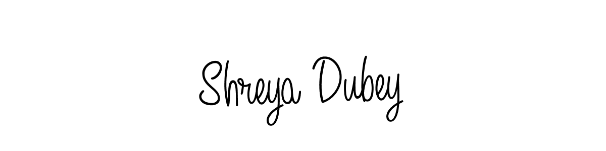 Use a signature maker to create a handwritten signature online. With this signature software, you can design (Angelique-Rose-font-FFP) your own signature for name Shreya Dubey. Shreya Dubey signature style 5 images and pictures png