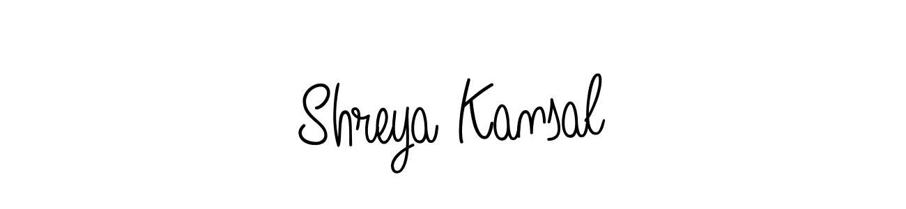 Make a beautiful signature design for name Shreya Kansal. Use this online signature maker to create a handwritten signature for free. Shreya Kansal signature style 5 images and pictures png