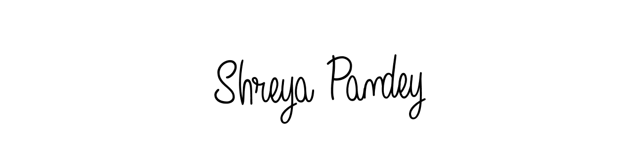 Use a signature maker to create a handwritten signature online. With this signature software, you can design (Angelique-Rose-font-FFP) your own signature for name Shreya Pandey. Shreya Pandey signature style 5 images and pictures png