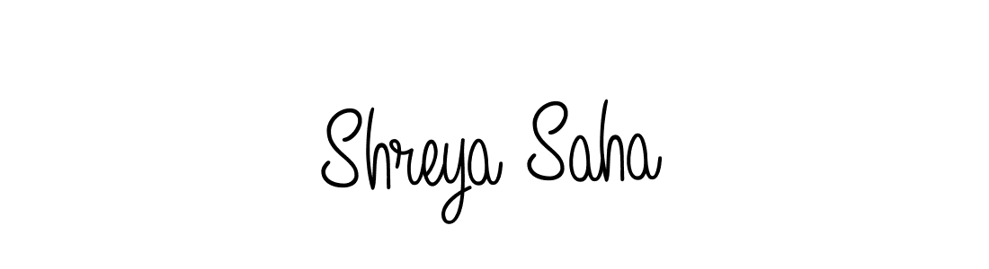 How to make Shreya Saha name signature. Use Angelique-Rose-font-FFP style for creating short signs online. This is the latest handwritten sign. Shreya Saha signature style 5 images and pictures png