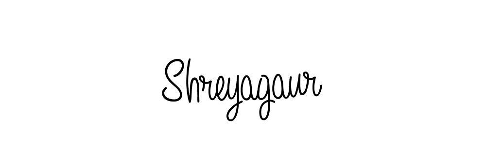 Make a beautiful signature design for name Shreyagaur. With this signature (Angelique-Rose-font-FFP) style, you can create a handwritten signature for free. Shreyagaur signature style 5 images and pictures png