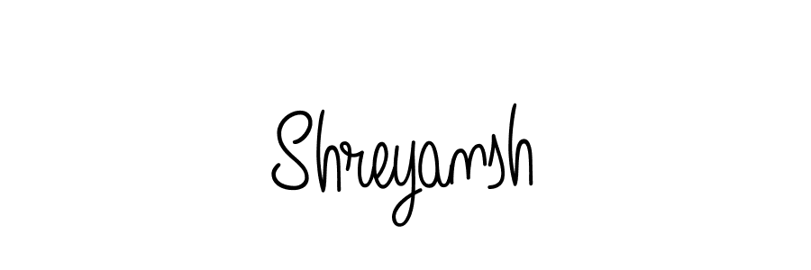 Create a beautiful signature design for name Shreyansh. With this signature (Angelique-Rose-font-FFP) fonts, you can make a handwritten signature for free. Shreyansh signature style 5 images and pictures png