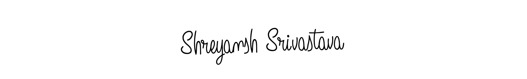 Use a signature maker to create a handwritten signature online. With this signature software, you can design (Angelique-Rose-font-FFP) your own signature for name Shreyansh Srivastava. Shreyansh Srivastava signature style 5 images and pictures png