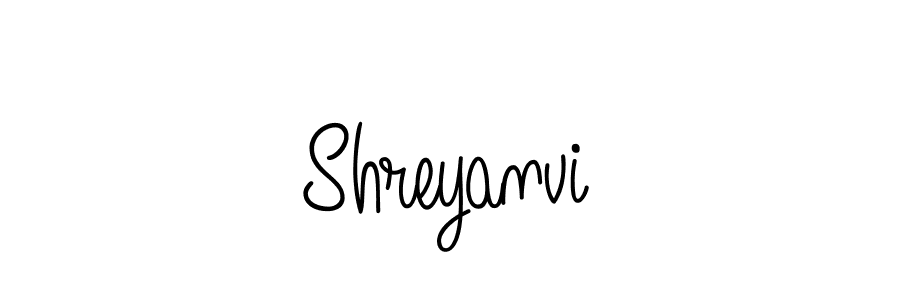 The best way (Angelique-Rose-font-FFP) to make a short signature is to pick only two or three words in your name. The name Shreyanvi include a total of six letters. For converting this name. Shreyanvi signature style 5 images and pictures png