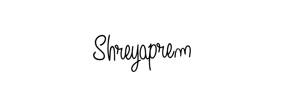 Make a beautiful signature design for name Shreyaprem. With this signature (Angelique-Rose-font-FFP) style, you can create a handwritten signature for free. Shreyaprem signature style 5 images and pictures png