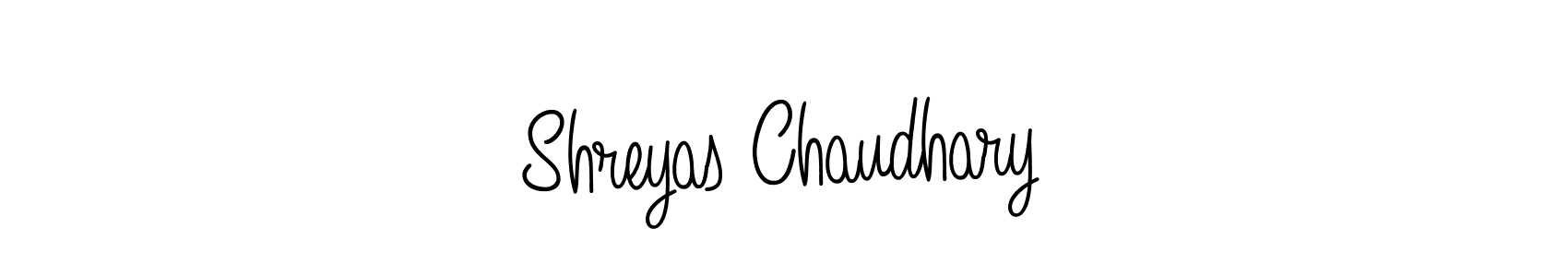 Shreyas Chaudhary stylish signature style. Best Handwritten Sign (Angelique-Rose-font-FFP) for my name. Handwritten Signature Collection Ideas for my name Shreyas Chaudhary. Shreyas Chaudhary signature style 5 images and pictures png