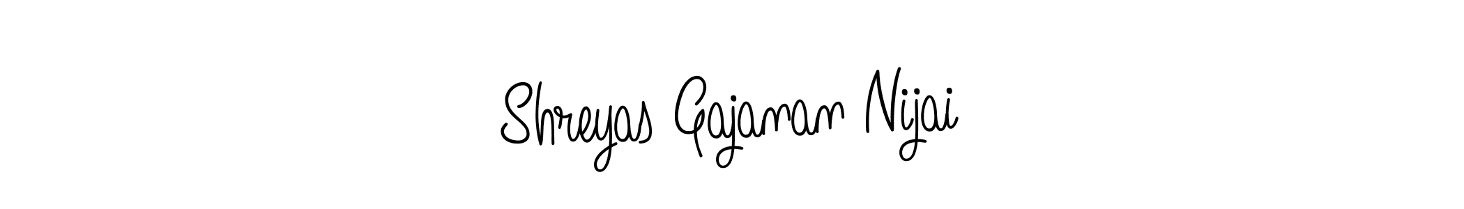 How to make Shreyas Gajanan Nijai name signature. Use Angelique-Rose-font-FFP style for creating short signs online. This is the latest handwritten sign. Shreyas Gajanan Nijai signature style 5 images and pictures png