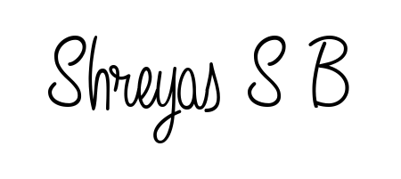 Looking for an artistic signature for Shreyas S B? The Angelique-Rose-font-FFP calligraphy style gives a sophisticated flow suitable for business cards and emails. Shreyas S B signature style 5 images and pictures png