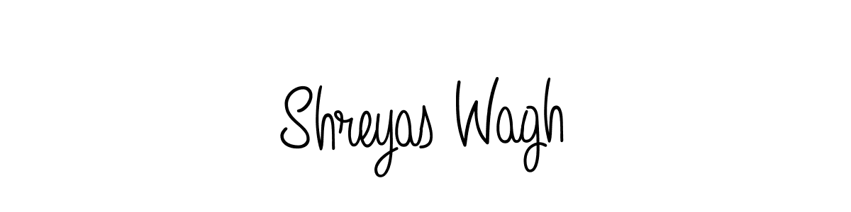 Use a signature maker to create a handwritten signature online. With this signature software, you can design (Angelique-Rose-font-FFP) your own signature for name Shreyas Wagh. Shreyas Wagh signature style 5 images and pictures png