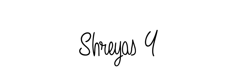 The best way (Angelique-Rose-font-FFP) to make a short signature is to pick only two or three words in your name. The name Shreyas Y include a total of six letters. For converting this name. Shreyas Y signature style 5 images and pictures png